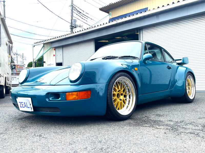ポルシェ 911(Type964) カレラ2　5速マニアル車！　ワンオフ！ワイドボデー　純正ムラーノグリーン